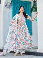 Summer Garden Vol-2 kurti gown plazo set in soft cotton fabric