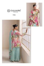 Designer Palazzo suit in Real Chinon available in sizes L, XL, XXL.