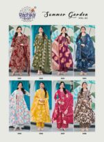 Radhika Life Style Summer Garden Vol-2 cotton kurti gown plazo with dupatta