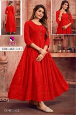 SaMaRa ready made kurti for girls rayon shiffli work