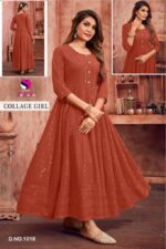 SaMaRa College Girl new rayon kurti collection with shiffli work