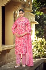 Tips & Tops cotton print 3 piece suit set vol 11 design 1