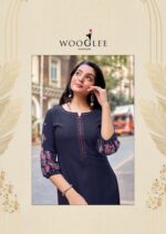 Wooglee Aarvika catalog design 6 heavy rayon top full sleeve stylish wear
