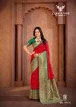 Elegant Zarkaashi Sharini Vol 4 Banarasi silk saree with rich zari weaving and classic look
