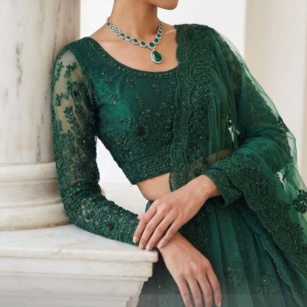 Alizeh Heritage Colours 1083 butterfly net lehenga choli latest bridal collection