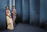 Kimora fancy saree elegant border embroidery work close-up detail