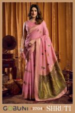 Export quality khadi cotton saree with traditional katha work detailing