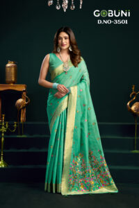 Gobuni Siya premium saree catalogue 3501 to 3506 full set image