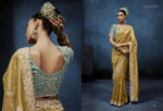 Kimora 5662 pure fancy fabric saree with soft draping look