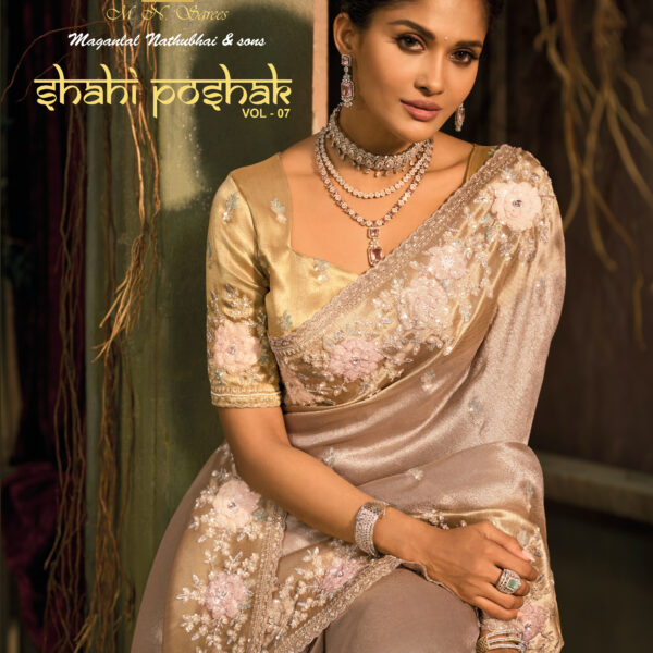 MN Shahi Poshak Vol-07 Pure Silk Sarees 8400 Series (8401-8409)