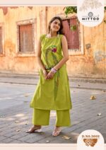 Premium dhabu cotton kurti with pocket MITTOO Udaan thread khatli work
