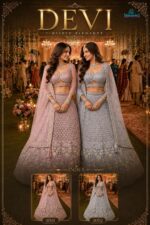 Luxury ethnic wedding gown in premium net fabric collection