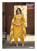 Madhuri Vol 1 kurti collection with bright Chanderi dupatta