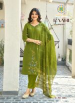 Passion Tree Raahi Vol-1 premium Roman Silk embroidered kurti design