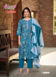 MYSTIC 9 Ahmedabad latest ethnic wear kurti pant dupatta set