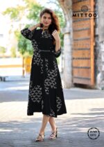 Latest women's fashion rayon top from MITTOO Belt Vol 26 catalogue