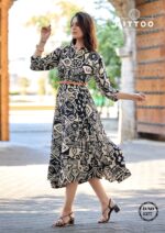 Premium rayon printed ladies top from MITTOO Belt Vol 26 catalogue