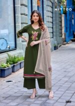 Premium cotton suit set with muslin print dupatta for boutiques and resellers