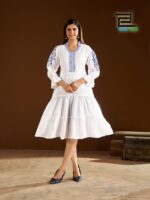 ANNA catalogue rayon kurti sleeves embroidery work design close-up