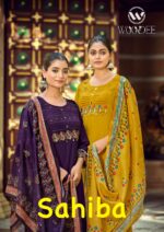 woodee sahiba design 6 wholesale rayon suit set price 775