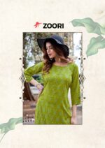 ZOORI Akshara Vol 33 Design 6 kurti neck embroidery closeup