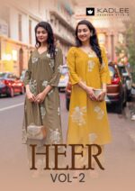 Stylish rayon print ethnic wear collection by KADLEE
