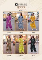 KADLEE Heer Vol 2 rayon printed kurti pant set for women