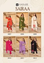 KADLEE SaiRaa pure muslin thread handwork suit collection