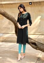 Women's designer heavy rayon kurti from KADLEE Suchitra collection Design 6