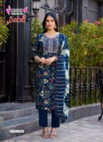 Premium quality rayon dyed pant with embroidered kurti combination