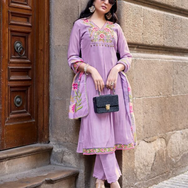 MITTOO Aarzoo designer dress material with premium weaving fabric