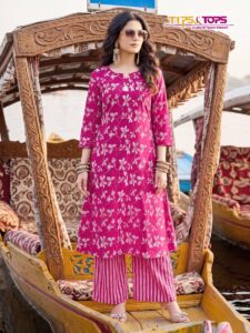 Latest Mannat kurti palazzo design for boutiques, retailers, and wholesale buyers.