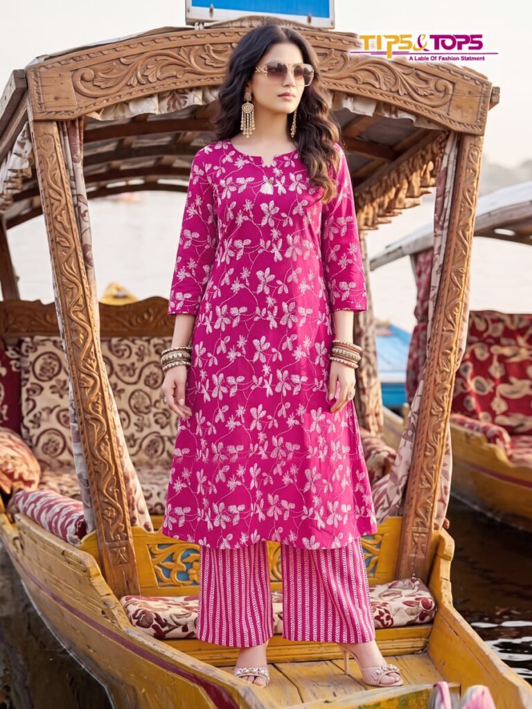 Latest Mannat kurti palazzo design for boutiques, retailers, and wholesale buyers.