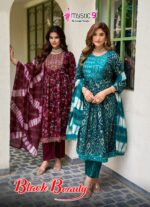 Designer Nayra cut kurti with pant and dupatta