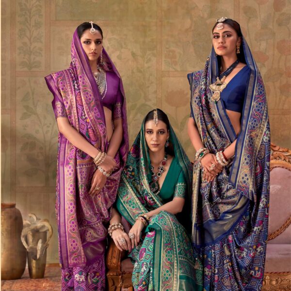 Kreshva Ashwa Patola – Premium W.P.V. Silk Patola Saree | Wholesale & Export Supplier