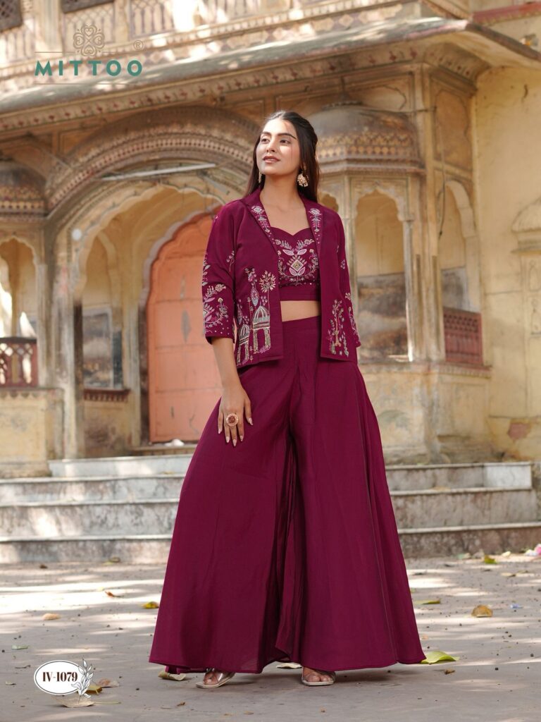 Designer Mul Chanderi Kurti Koti Set for Wholesale Buyers
