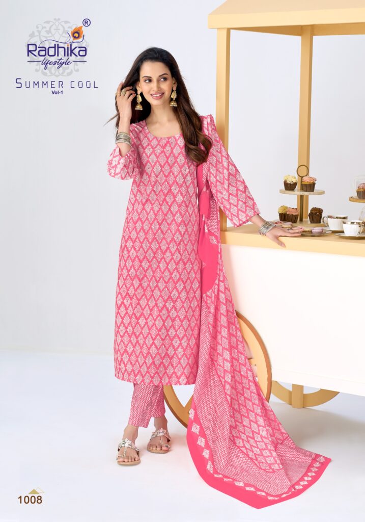 RADHIKA LIFE STYLE Summer Collection Cotton Kurti Set