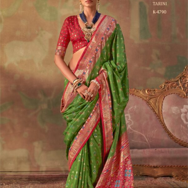 TRIRATH Tarini Mercerized Sigma Silk Classic Patola Saree Collection (6 Pcs Catalogue)