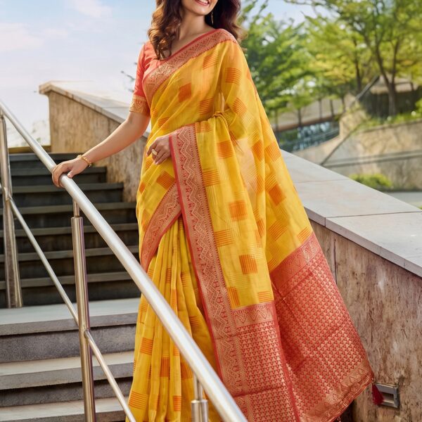 ASOPALAV Linen Cotton Saree | Buy Premium Saree Online