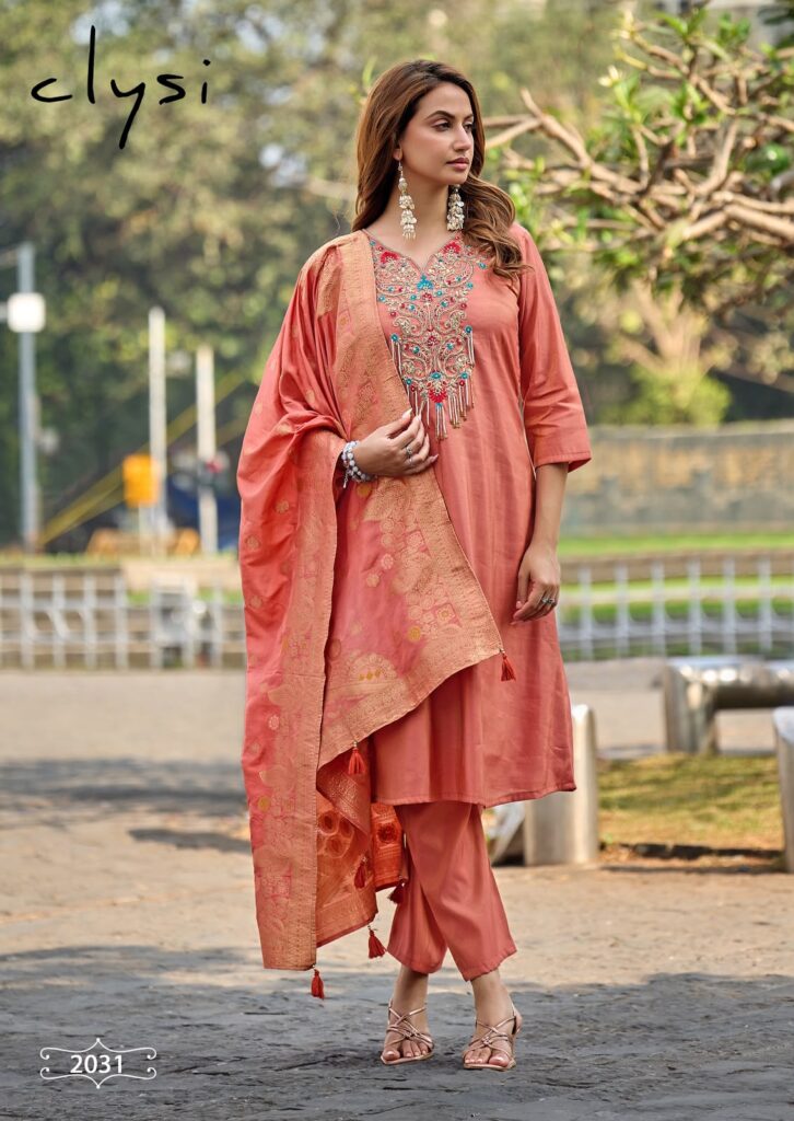 Boutique designer suit set by Clysi Nooria