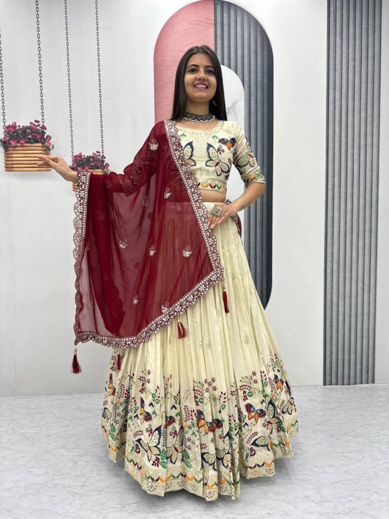 cream wedding lehenga choli front view theomdresses com 02.jpg