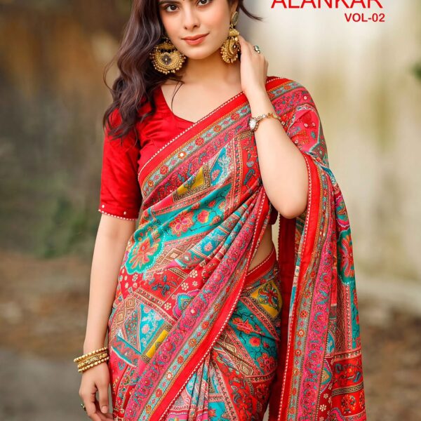 Kashvi Creation Alankar Vol. 02 | Shine Silk Glass Work