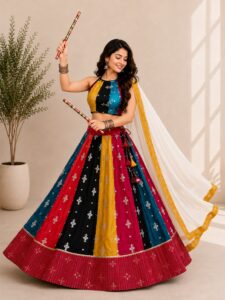 Raal Silk Navratri Collection 2026 Full Flair Stitched Lehenga