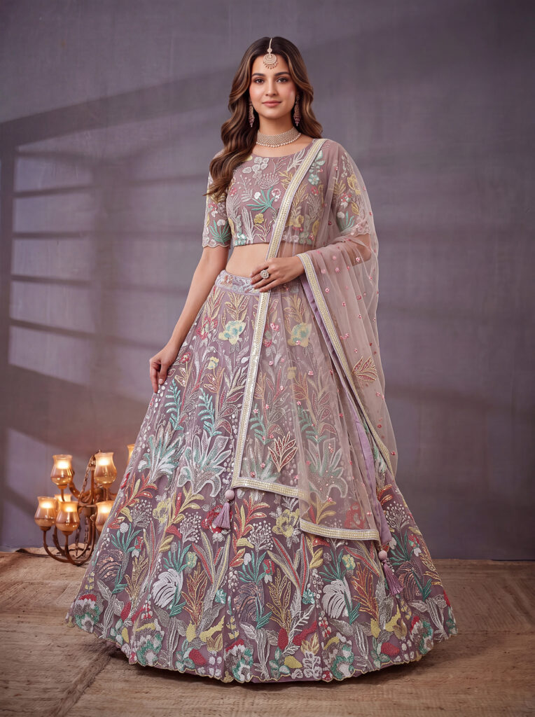 ZEEL CLOTHING VOL 38 6032 Lavender Lehenga