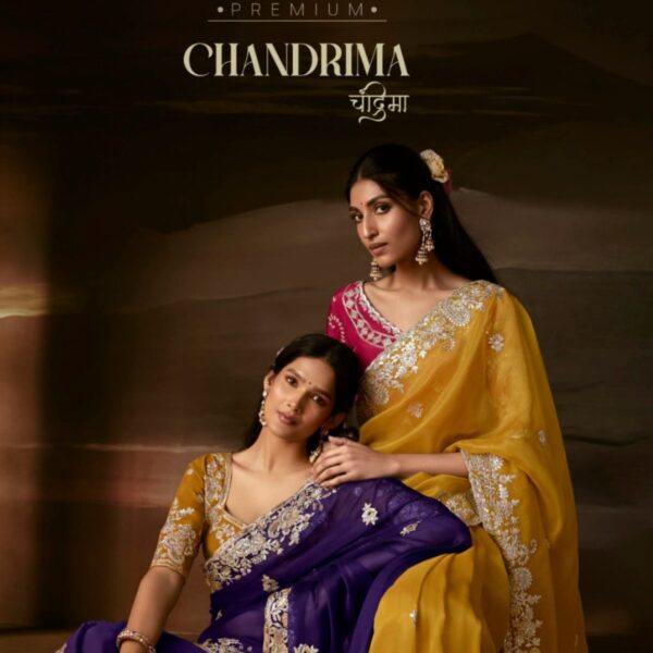 KIMORA PREMIUM CHANDRIMA – ZARI ORGANZA DESIGNER SAREES | WHOLESALE & EXPORT