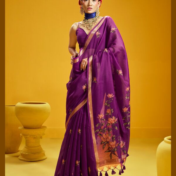 Rajtex Noorani Pure Munga Cotton Handloom Saree – Diwali Special Collection