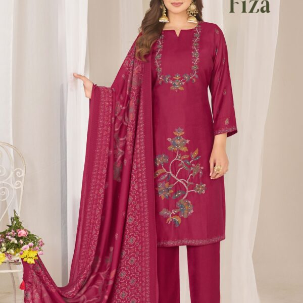 Raas Prasang Pure Muslin Discharge Print Suit with Heavy Handwork – Wholesale