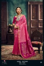Pink RAJTEX Kanoi Paithani Designer Saree
