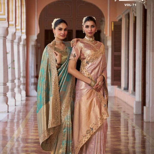 Royal Vrindavan Kanjivaram soft silk saree design 10371