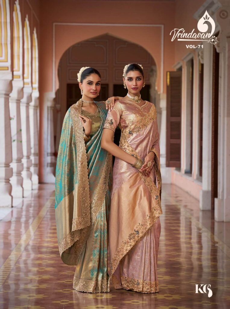 Royal Vrindavan Kanjivaram soft silk saree design 10371